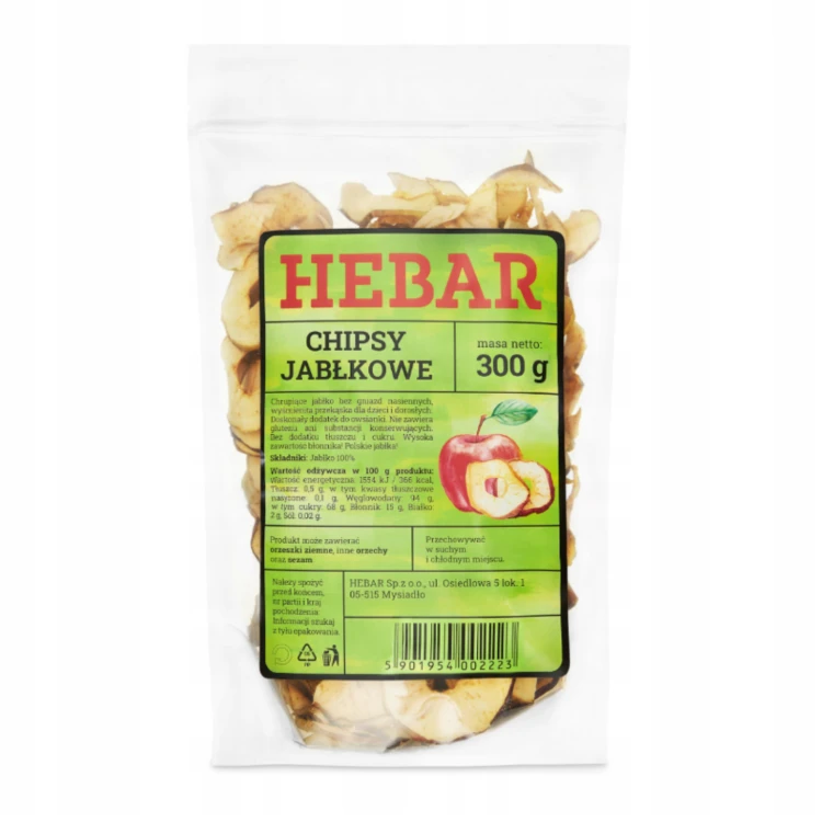 Chipsy jabłkowe 300g Hebar.png