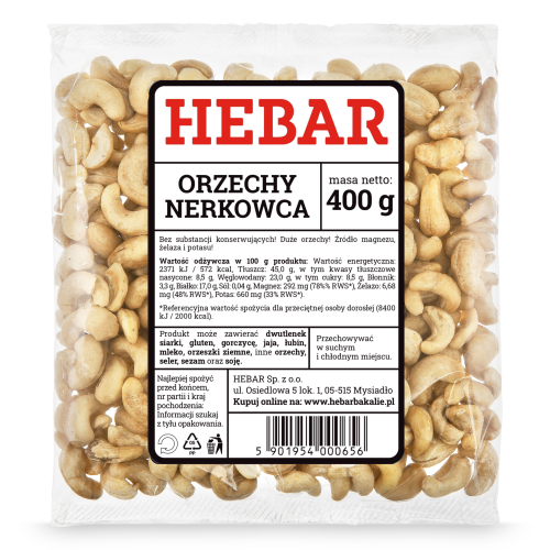 Hebar orzechy nerkowca 400g.png