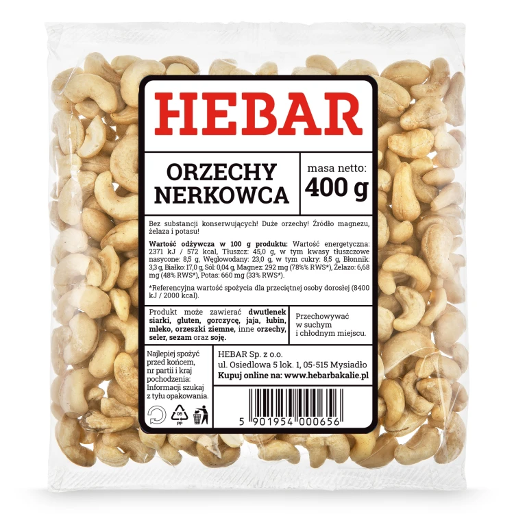 Hebar orzechy nerkowca 400g.png